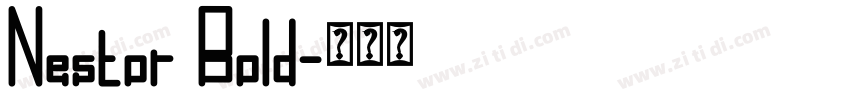 Nestor Bold字体转换